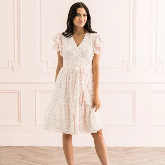 Rachel Parcell Dresses | Rachel Parcell Tiered Polka Dot Ruffle Sleeve Dress | Color: Pink/White | Size: Xl | Consigliocorner's Closet Rachel Parcell Dresses | Rachel Parcell Tiered Polka Dot Ruffle Sleeve Dress | Color: Pink/White | Size: Xl | Consigliocorner's Closet